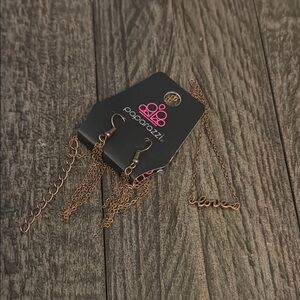 Paparazzi Love Necklace in Bronze